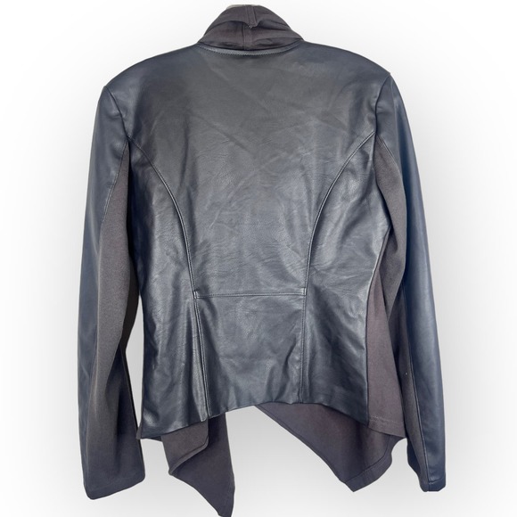 Blank NYC Whatever It Takes Drape Front Jacket Long Sleeve Gray Size S - Picture 6 of 10
